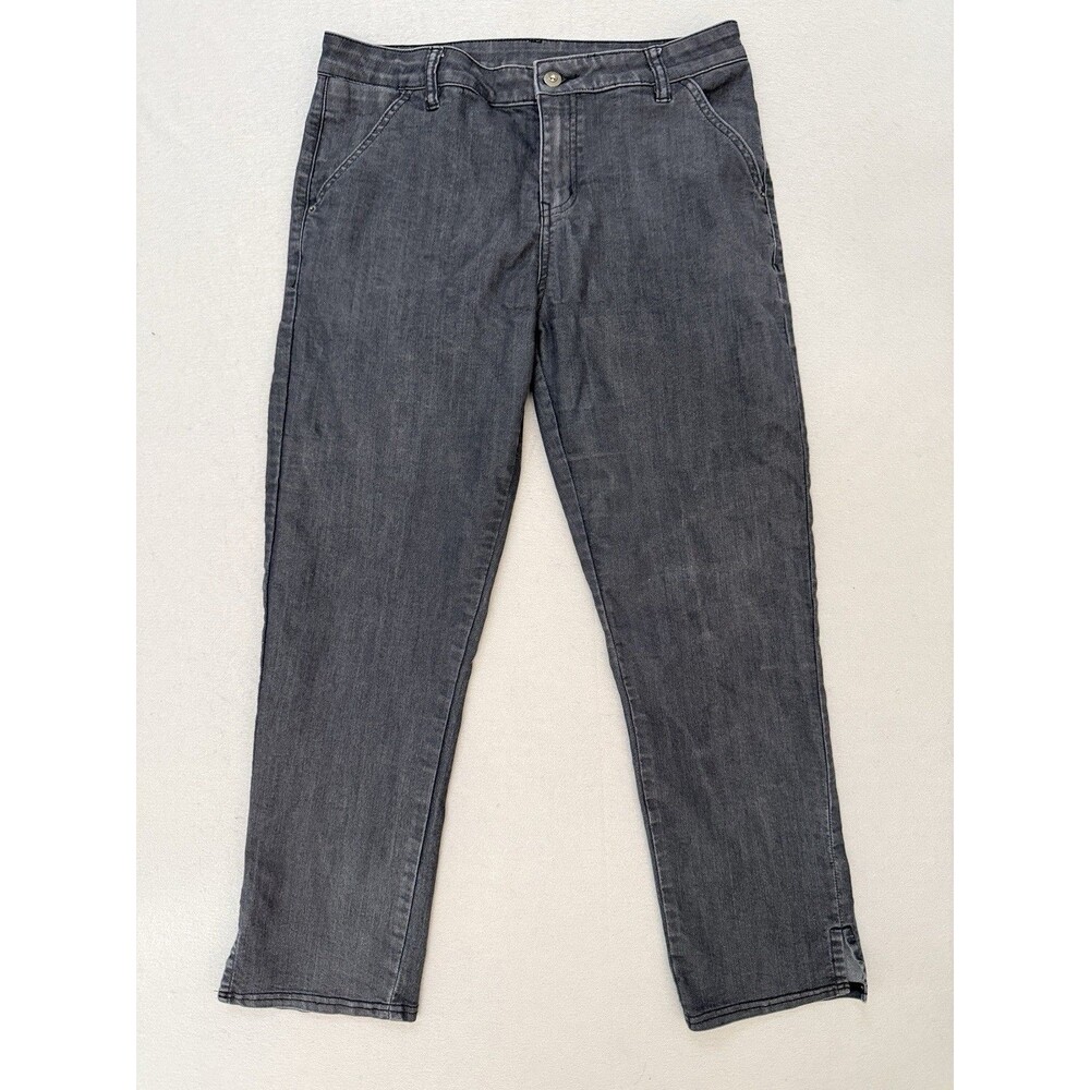 Women’s Prana Charcoal Washed Denim Cropped Jeans Size 10